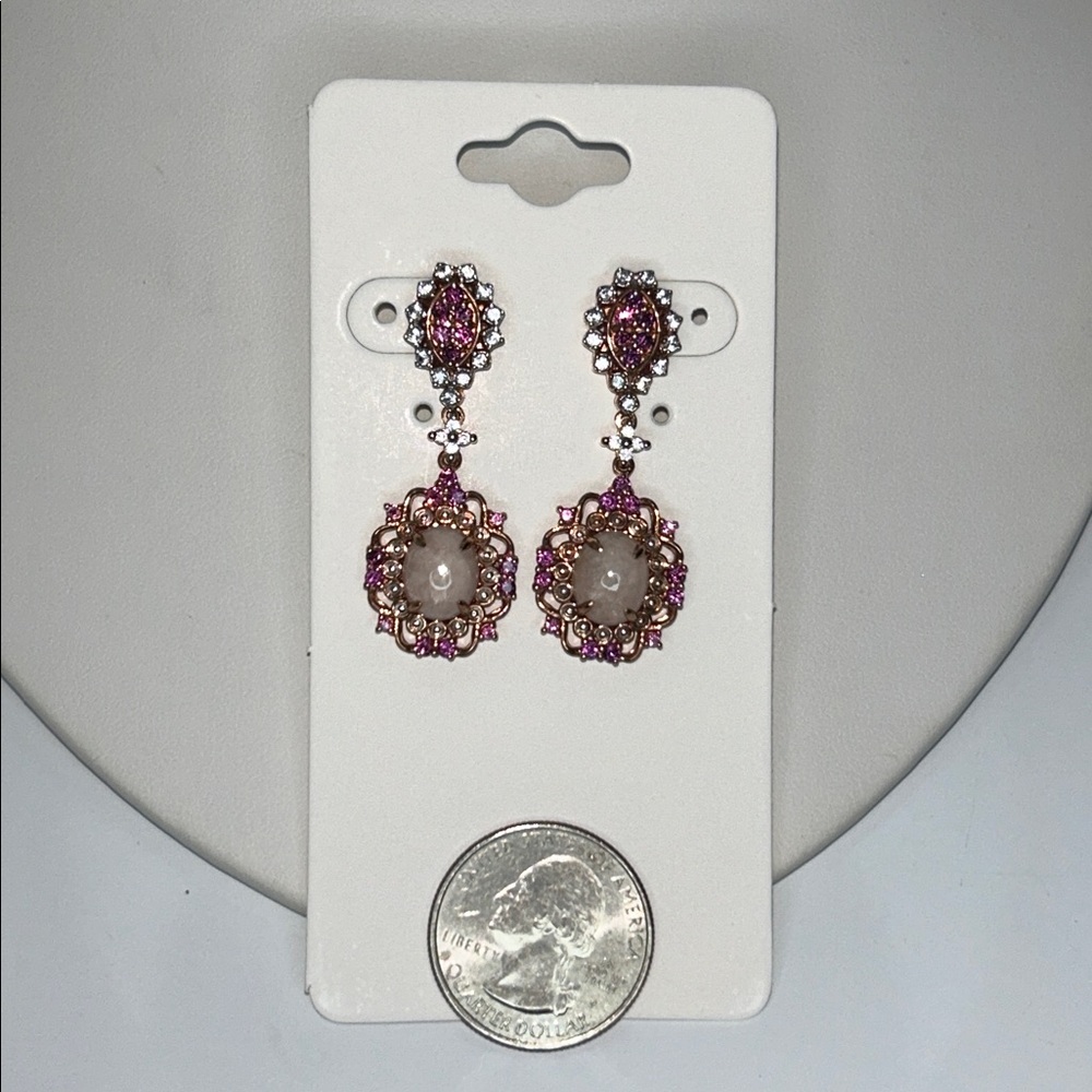 Nwot Multi Gemstone Dangle Statement Earrings By … - image 6